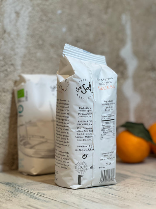 Grobes Meersalz Sal Marina Gruesa de Mallorca 1 Kg. - Majovida Islas Baleares S.L.