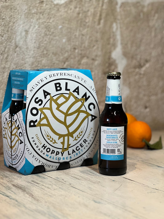 Rosa Blanca Bier 6x 250ml Flasche - Majovida Islas Baleares S.L.