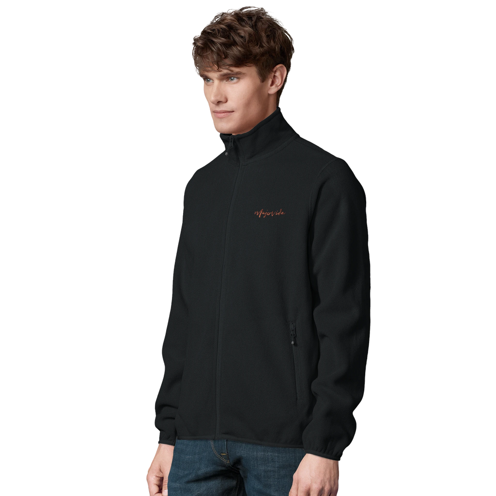 Majovida Fleecejacke Schwarz – Ansicht 3
