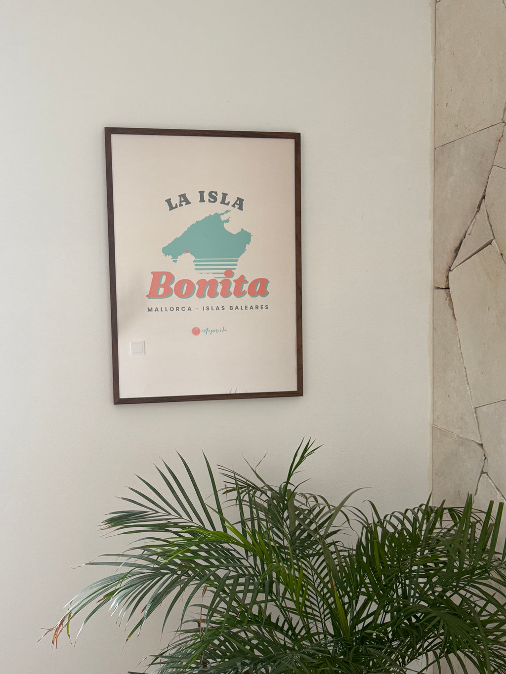 Póster Majovida «La Isla Bonita» – Mallorca retro