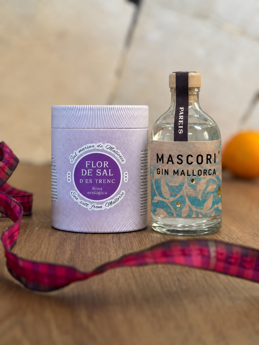 Mallorca Geschenkset – Flor de Sal Rosa & Mascori Gin