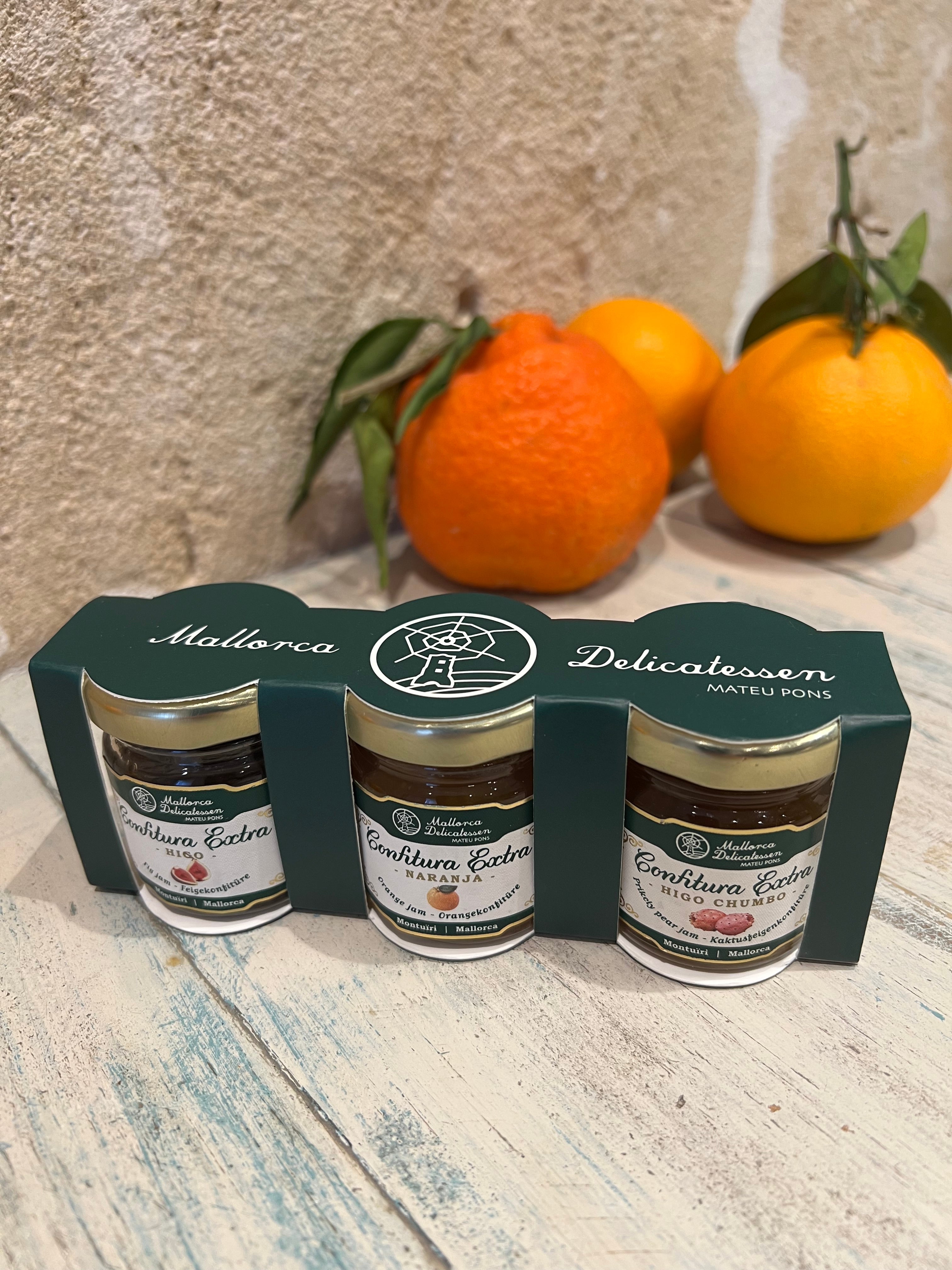 Confitura Extra Set - Feige, Orange & Kaktusfeige - Majovida Islas Baleares S.L.