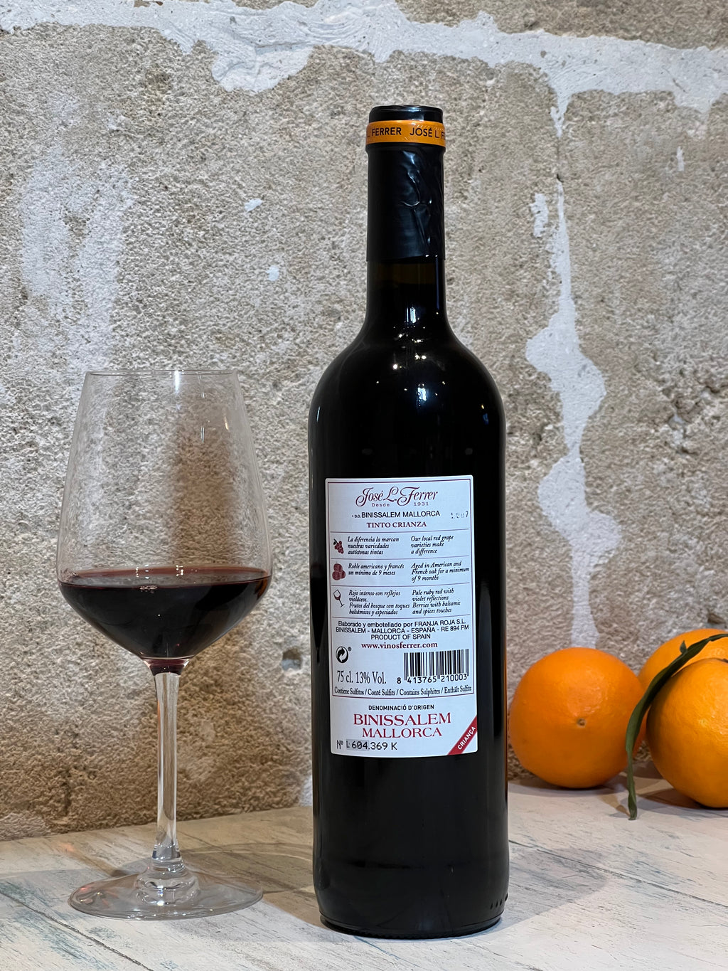 José L. Ferrer Crianza 2020 Rotwein - Majovida Islas Baleares S.L.