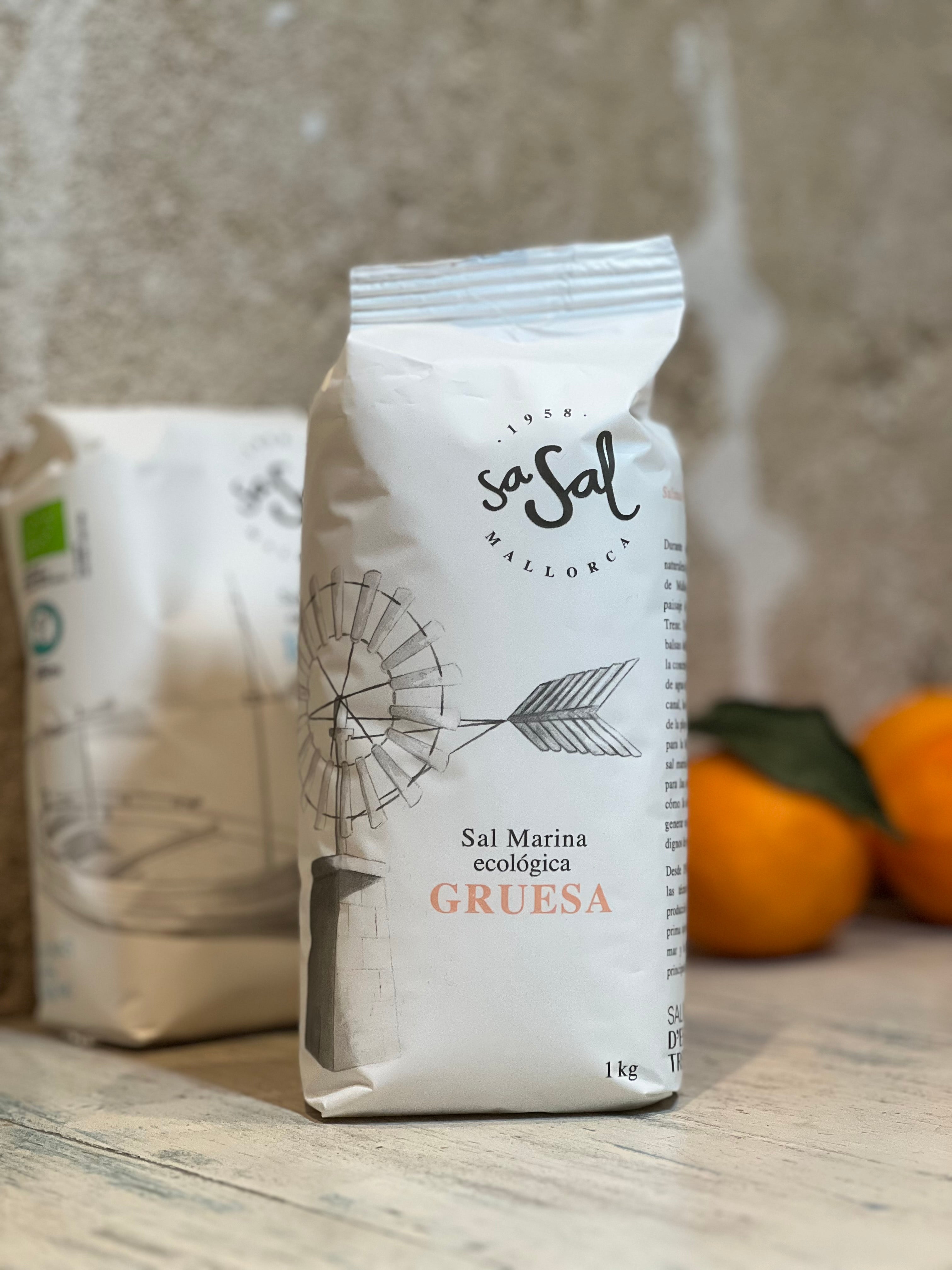 Grobes Meersalz Sal Marina Gruesa de Mallorca 1 Kg. - Majovida Islas Baleares S.L.