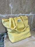 Stoffbeutel Fouta Gelb mit Reißverschluss - Majovida Islas Baleares S.L.