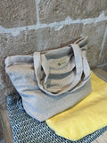 Stoffbeutel Fouta Beige mit Reißverschluss - Majovida Islas Baleares S.L.