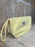 Kosmetiktasche & Strand-Case gelb – Fouta-Design mit wasserabweisendem Innenfutter - Majovida Islas Baleares S.L.