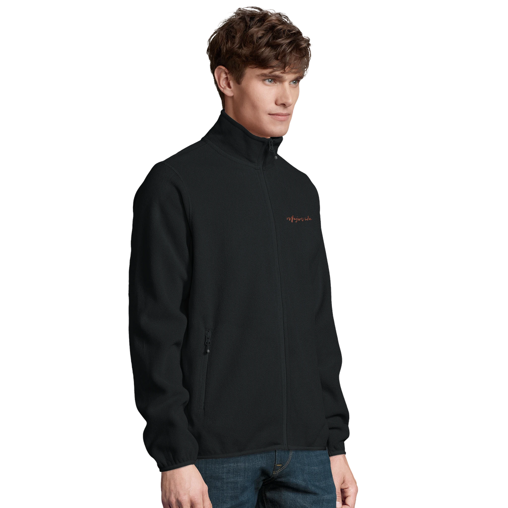 Majovida Fleecejacke Schwarz – Ansicht 6